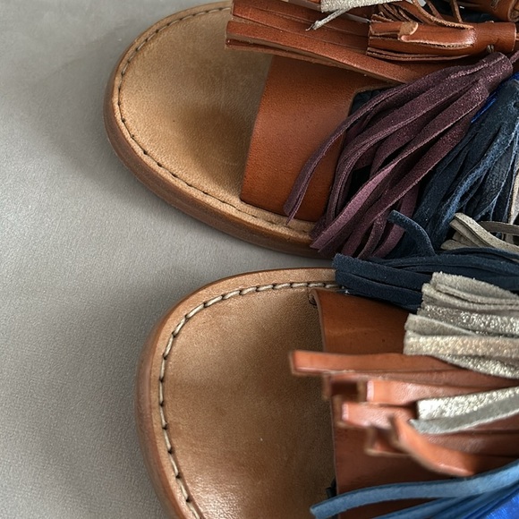 Isabel Marant Leather & Tassle Sandals - Picture 9 of 12